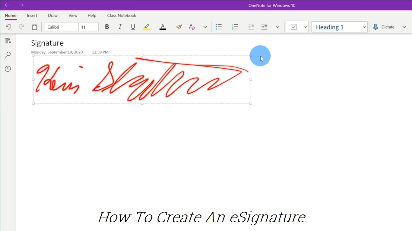 How To Create An eSignature