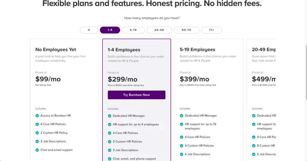 Bambee Pricing